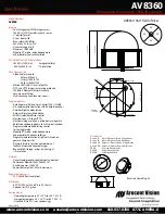 Preview for 2 page of Arecont Vision Surround Video AV8360 Specifications