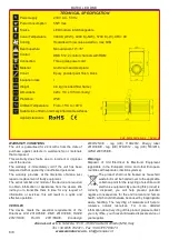 Предварительный просмотр 8 страницы Arena Luci BARIO LED User Manual