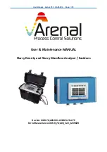 Arenal QA03-SDA User & Maintenance Manual предпросмотр