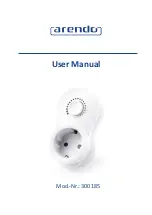 Предварительный просмотр 1 страницы ARENDO 300185 User Manual