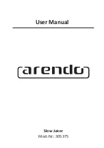 ARENDO 305375 User Manual preview