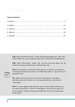 Preview for 2 page of ARENDO MIRA 305424 User Manual