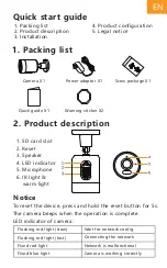 Preview for 2 page of Arenti OUTDOOR1 Quick Manual