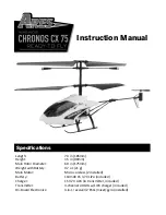 Предварительный просмотр 1 страницы Ares CHRONOS CX 75 Instruction Manual