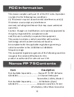 Preview for 6 page of Ares Nanos FP75 Instruction Manual