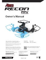 Preview for 1 page of Ares RECON FPV Owner'S Manual