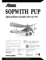 Предварительный просмотр 1 страницы Ares sopwith pup Quick Start Manual