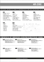 Предварительный просмотр 2 страницы ARESA AR-2302 Instruction Manual