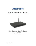 Preview for 1 page of ARESCOM NetDSL 1700 Series User Manual