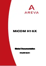 Areva MiCOM H16X Manual предпросмотр