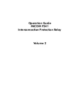 Предварительный просмотр 3 страницы Areva MiCOM P341 Operation Manual