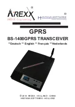 Arexx BS-1400GPRS Manual предпросмотр