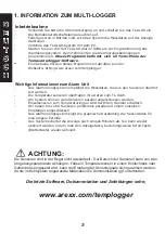 Preview for 5 page of Arexx TL-ALU9 User Manual