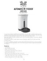 Предварительный просмотр 1 страницы ArfPets Automatic Pet Feeder User Manual