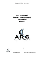 ARG 5410 MKII User Manual предпросмотр