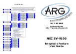 ARG NEC SV-9100 User Manual preview