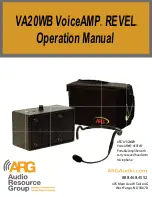 ARG VA20WB VoiceAMP REVEL Operation Manual предпросмотр