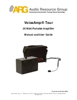 ARG VoiceAmp Tour Manual And User Manual preview