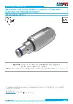 Argo-Hytos SR1A-A2/L L CE1017 Series Instructions For Product Use preview