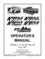 Preview for 1 page of Argo 6x6 Bigfoot Operator'S Manual