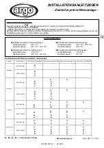 Preview for 13 page of Argo AEI1G110EMX Installation Instructions Manual