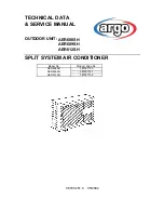 Argo AER608SH Technical Data & Service Manual preview