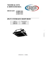 Предварительный просмотр 1 страницы Argo ASR409VHG Technical Data & Service Manual