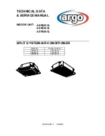 Argo ASR525CL Technical Data & Service Manual preview