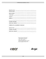 Preview for 28 page of Argo AT0623 Installation, Operation & Maintenance Manual