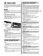 Preview for 51 page of Argo AW 509 DHL Operating Instructions Manual