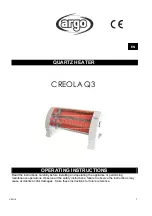 Argo CREOLA Q3 Operating Instructions Manual preview