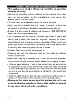 Preview for 2 page of Argo DRY BABY 11 Operating Instructions Manual