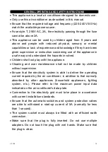 Preview for 3 page of Argo DRY NATURE 11 Operating Instructions Manual