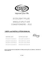 Preview for 1 page of Argo ECOLIGHT PLUS 12000 UE User And Installation Manual