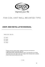 Argo FCW01 User And Installation Manual preview