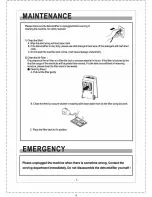 Предварительный просмотр 9 страницы Argo NARCISO 12 Instruction Manual