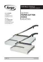 Argo Paper Cutter A4 Instruction Manual preview