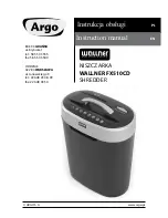 Argo WALLNER FX510CD Instruction Manual preview