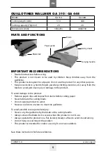 Preview for 5 page of Argo WALLNER GA 310 Instruction Manual