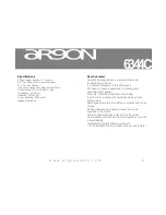 Предварительный просмотр 4 страницы argon audio 6344C Owner'S Manual