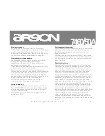 Preview for 3 page of argon audio 7450A Owner'S Manual