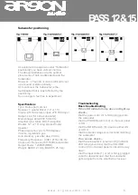 Preview for 5 page of argon audio BASS 12 Owner'S Manual