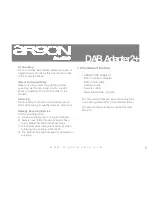 Предварительный просмотр 5 страницы argon audio DAB Adapter2+ User Manual