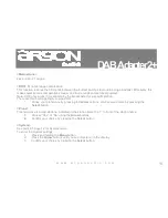 Предварительный просмотр 11 страницы argon audio DAB Adapter2+ User Manual