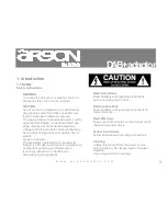 Preview for 3 page of argon audio DAB+ Adaptor User Manual