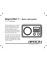 Preview for 1 page of argon audio iNet 1 Quick Start Manual