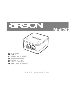 argon audio Mini DAC Instruction Manual preview