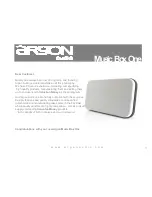 argon audio Music Box One User Manual preview