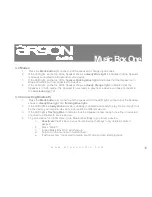 Preview for 10 page of argon audio Music Box One User Manual