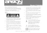 Preview for 1 page of argon audio Stream1 Quick Start